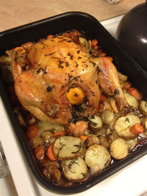 Roast Chicken Via Jamie Oliver Food Revolution Cook Book Poultry