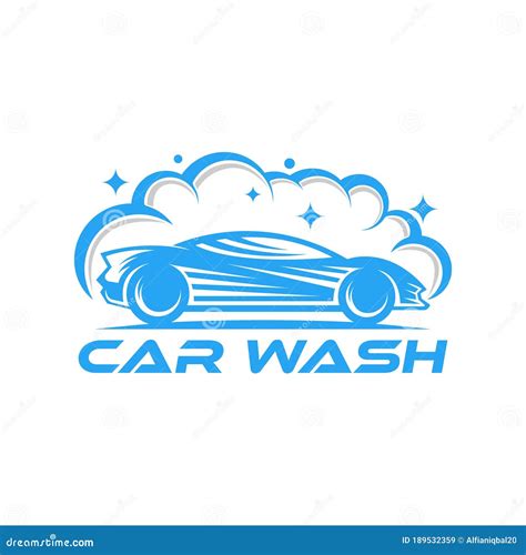 Car Wash Logo Vector Illustration Template Trendy Car Wash Vector Logo