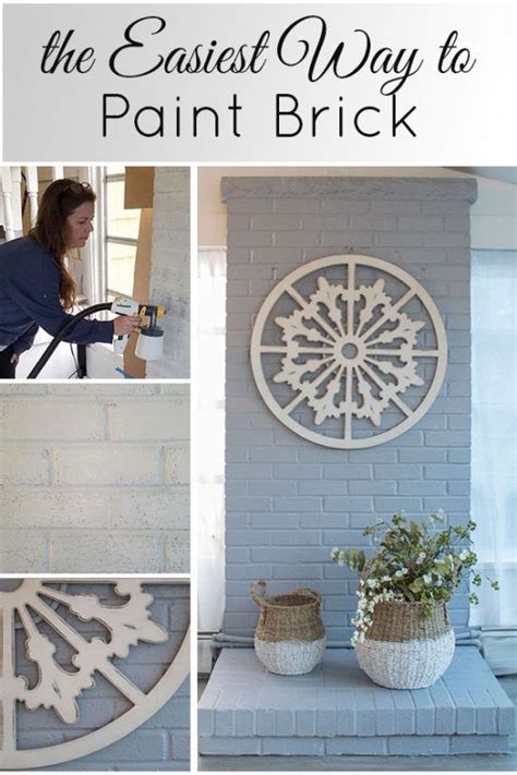 An unfinished basement, with its concrete floor and exposed joists, may seem dreary and cold. Painting Brick The Easy Way | Painted brick walls, Diy ...