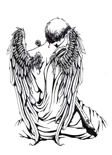 Praying Angels Tattoo Designs