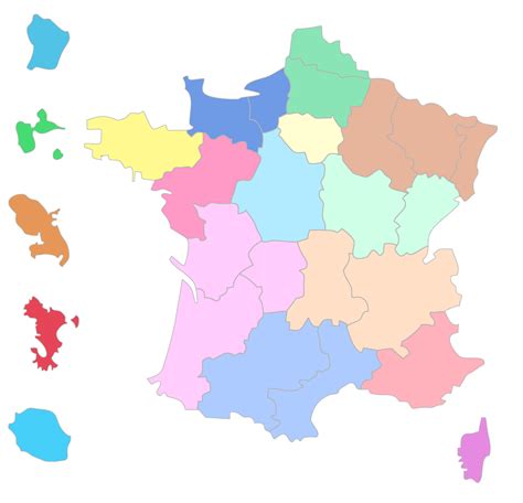 Compléter La Carte Des Régions Françaises 3e Exercice Fondamental