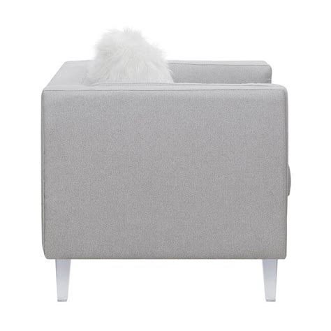 Scott Living Hemet Modern Light Grey Contemporary Accent Chair At