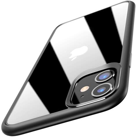 Durable Iphone 11 Transparent Silicone Black Case