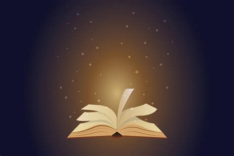 Premium Vector Bright Light Coming From Open Book