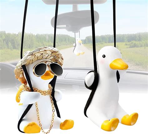 Fcxqg Swinging Car Duck Swinging Duck 2 Stück Swinging Duck Auto