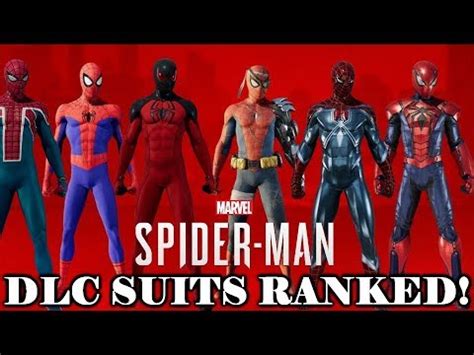 Spider Man Ps All Dlc Suits Ranked From Worst To Best Youtube