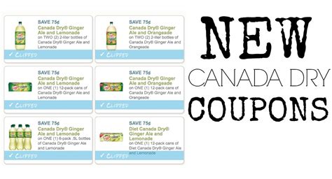 6 New Canada Dry Coupons To Print Rebates To Pair As Low As 49