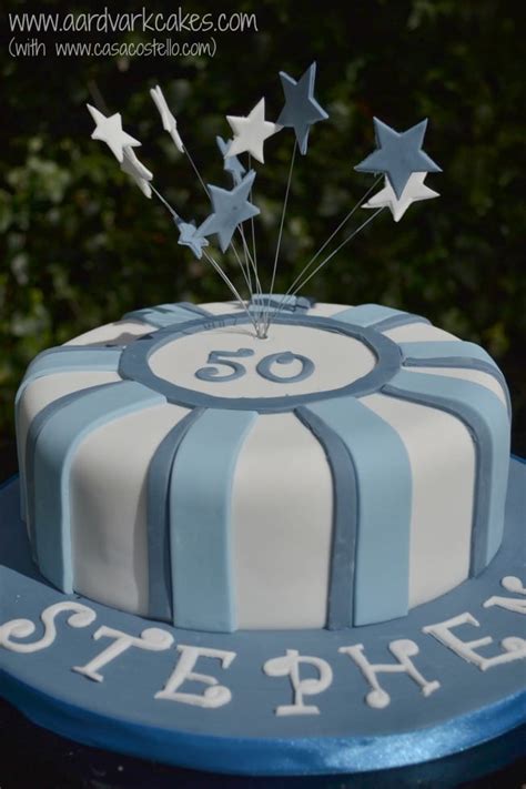 Mens Blue 50th Birthday Cake Bakeoftheweek Casa Costello