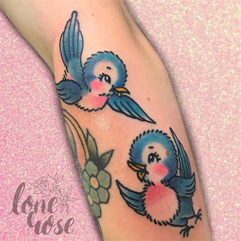 cute vintage blue birds tattoo inspirational tattoos vintage bird tattoo bluebird tattoo