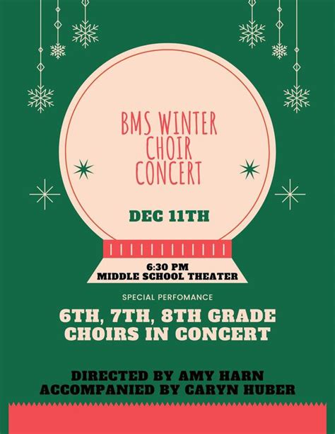 Bms Winter Choir Concert Byron Middle School