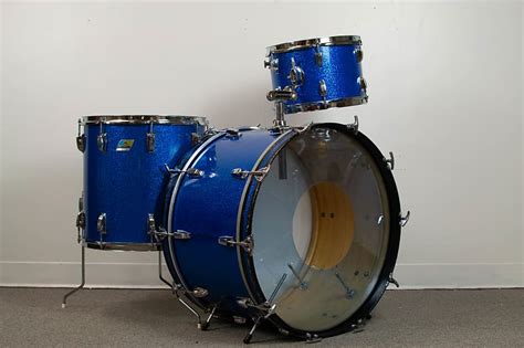 1971 Ludwig Blue Sparkle Drum Kit Reverb Canada