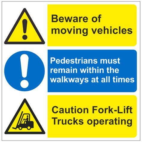 Beware Moving Vehicles Sign Forklift Truck Signs Safety Signs And Notices