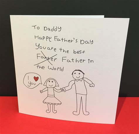 Funny Fathers Day Card Happy Farters Day From A Daughter Paper
