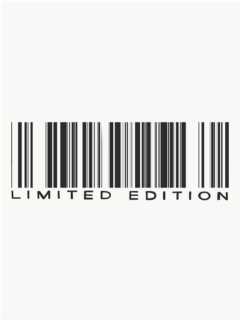 Limited Edition Barcode Sticker Sticker For Sale By Luciaax Redbubble