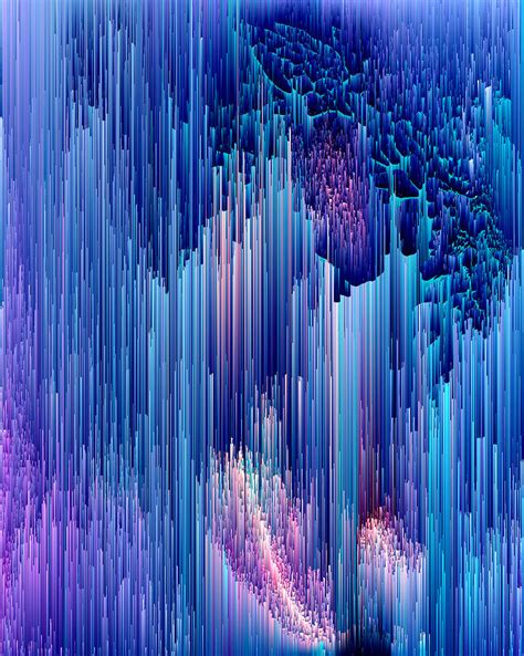 Beglitched Waterfall Pixel Art Digital Art By Jennifer Walsh Fine