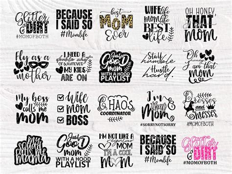 Funny Mom Svg Bundle Mom Life Mom Quotes Svg By Tonisartstudio Thehungryjpeg