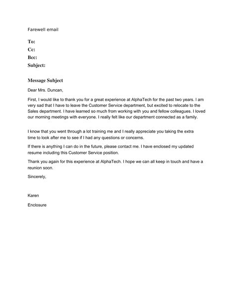 Free Printable Farewell Email Templates [Colleagues, Coworkers, Clients]