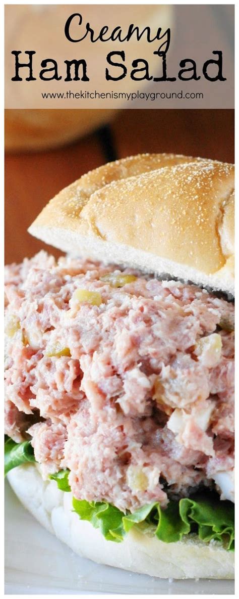 The best ham salad recipe ever developed. Nothing says comfort food like creamy and delicious ham ...