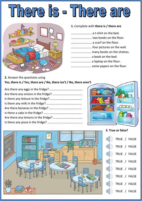 Pin En There Is There Are Worksheets Esl English