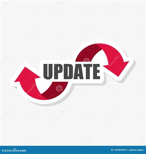 Update Software Sticker Or Logo Concept Meaning Replacing Program With