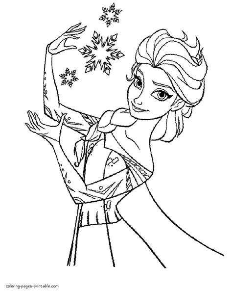 Free Elsa Coloring Pages Coloring Pages Printablecom