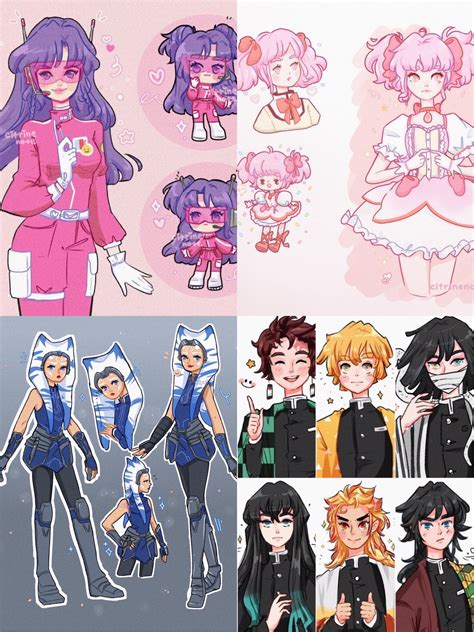Custom Character Sheet Commission Anime Comics Tv Shows Etsy Uk