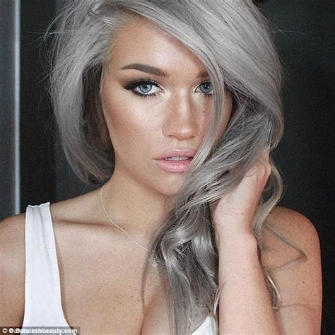 Five Women Dye Their Hair Grey For Femail Daily Mail Online