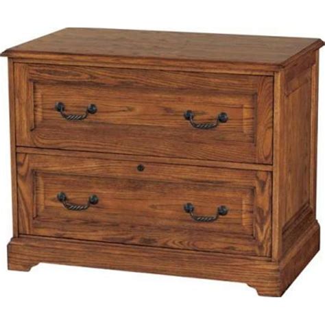 H151 Winners Only Furniture 2 Drawer Lateral File Dark Oak