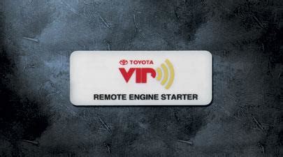 Seconds, then press and hold the lock button for three seconds. Toyota Corolla Remote Engine Start. Remote Engine Starter ...