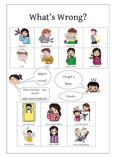 Listen to the video to hear the correct pronunciation—in american. Health Problems, Illnesses, Ailments Esl Printable Vocabulary Matching Exercise Worksheet For ...