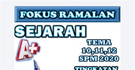 CIKGU ROSLE SEJARAH Ebook KOLEKSI SOALAN RAMALAN SPM 2020