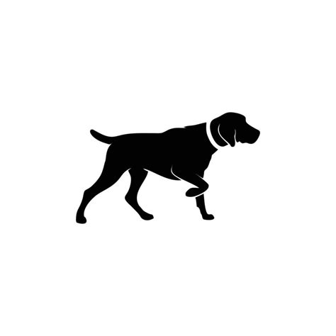 Black And White Dog Silhouette Vector 9015048 Vector Art At Vecteezy