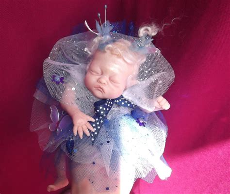 Ooak Polymer Clay Realistic Baby Fairy 7inssoft Bodiedartist Original