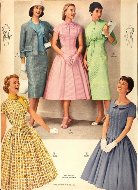 sears and roebucks catalog spring 1957 fifties fashion fashion vintage 1950s dresses