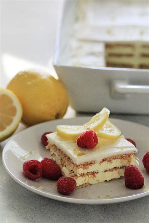 No Bake Lemon Ice Box Cake Eclair Cake Recipe Recipe Icebox Cake