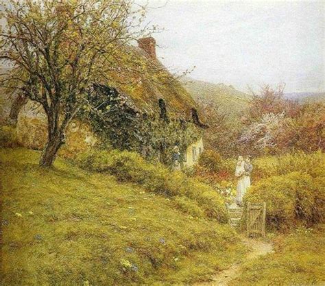 Helen Allingham 1848 1926 South Country Cottage Architecture