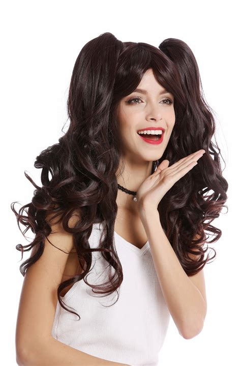 Lady Quality Cosplay Wig Removable Pigtails Ponytails Long Gothic