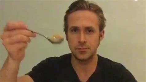 Ryan Gosling Eats His Cereal In Honour Of Internet Meme Creator Itv News