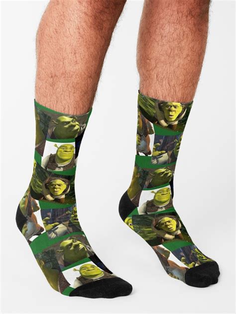 Shrek Collage Socks For Sale By Sidneyquam Redbubble