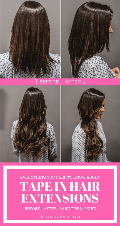 What To Know About Tape In Hair Extensions Before And After The