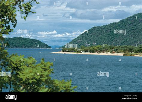 Golden Sands Bay Cape Maclear In Lake Malawi National Park Malawi Stock