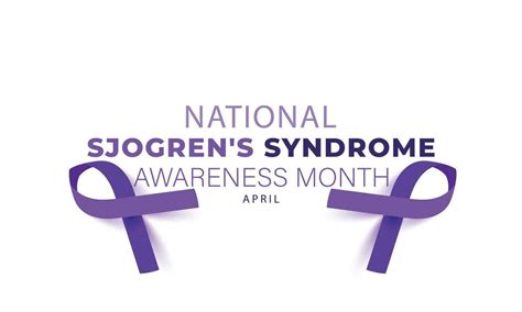 National Sjogrens Syndrome Awareness Month Background Banner Card