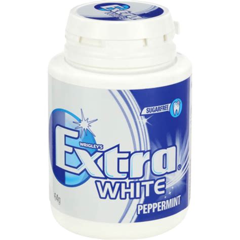Wrigleys Extra Professional White Peppermint Sugarfree Gum 64g Prices