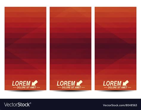 Red Set Of Flyers Background With Dark Royalty Free Vector