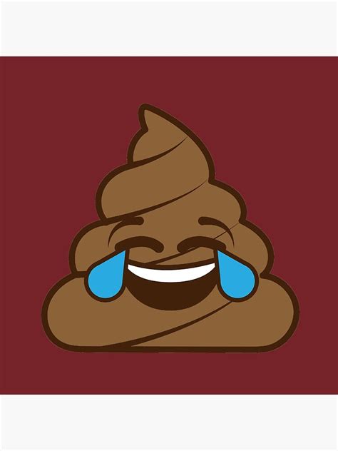 Poop Emoji Tears Of Joy Poster By Jvshop Redbubble