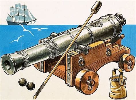 Naval Cannon Of Late 18th Century Stock Image Look And Learn