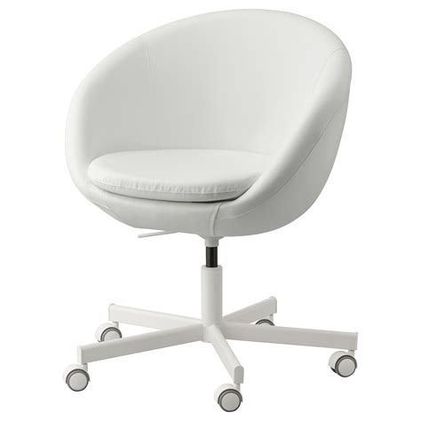 Skruvsta Ysane White Swivel Chair Ikea