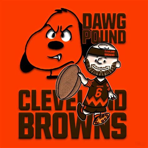 Cleveland Browns Charlie Brown Mayfield And Snoopy Dawg Pound Cleveland