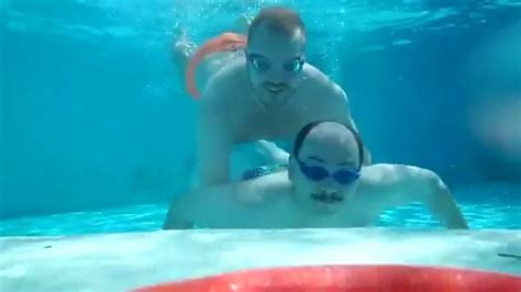 Fighting Barefaced Underwater In Bulging Speedos Thisvid Com