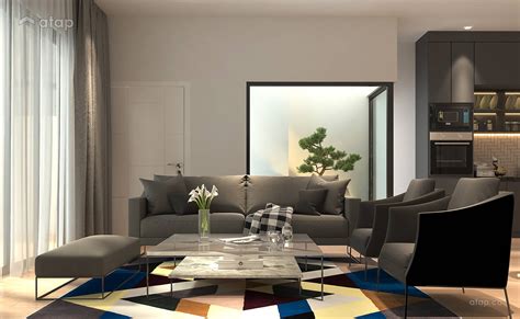 Contemporary Minimalistic Living Room Terrace Design Ideas And Photos
